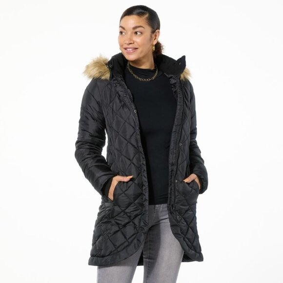 Sporto Tulip Quilted Water Resistant Parka Coat Plus Size 3X Outdoor Winter NEW - Picture 1 of 7